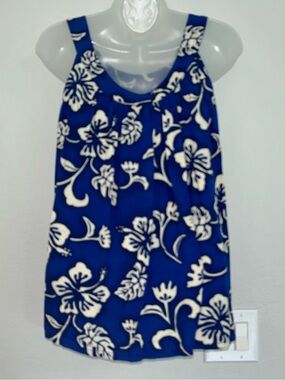 Hibiscus Collection Hawaii flowing loose fitting tank XL